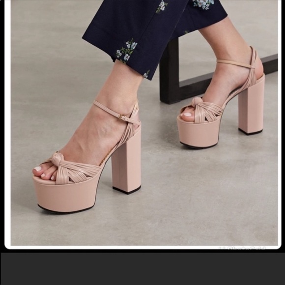 Gucci Crawford Knot Platform Sandals in Skin Rose runs Small - Picture 4 of 7